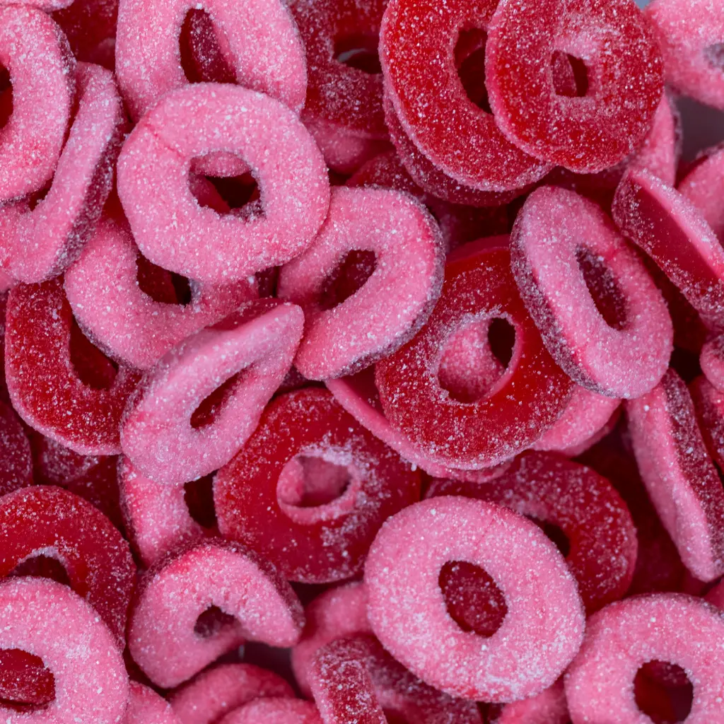 Anneaux Fraise 100g