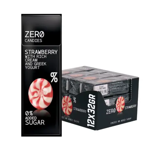 Bonbon fraise yoghurt zero 