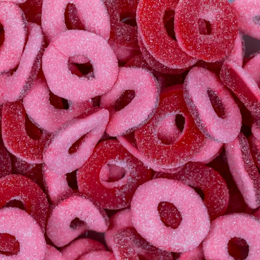 Anneaux Fraise 100g